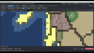 Searching the map for settlements and units