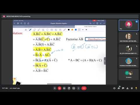 Digital Electronics - Chapter 3 Boolean Algebra (Part 2)