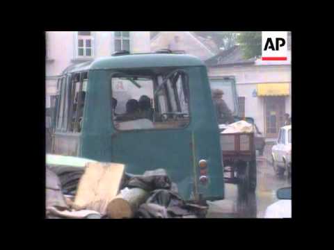 Slavonia/Bosnia - UN Pullout/Civilian Exodus