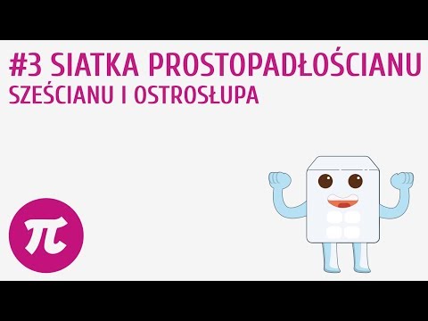 Siatka prostopadłościanu i sześcianu #3 [ Figury przestrzenne - wprowadzenie ]