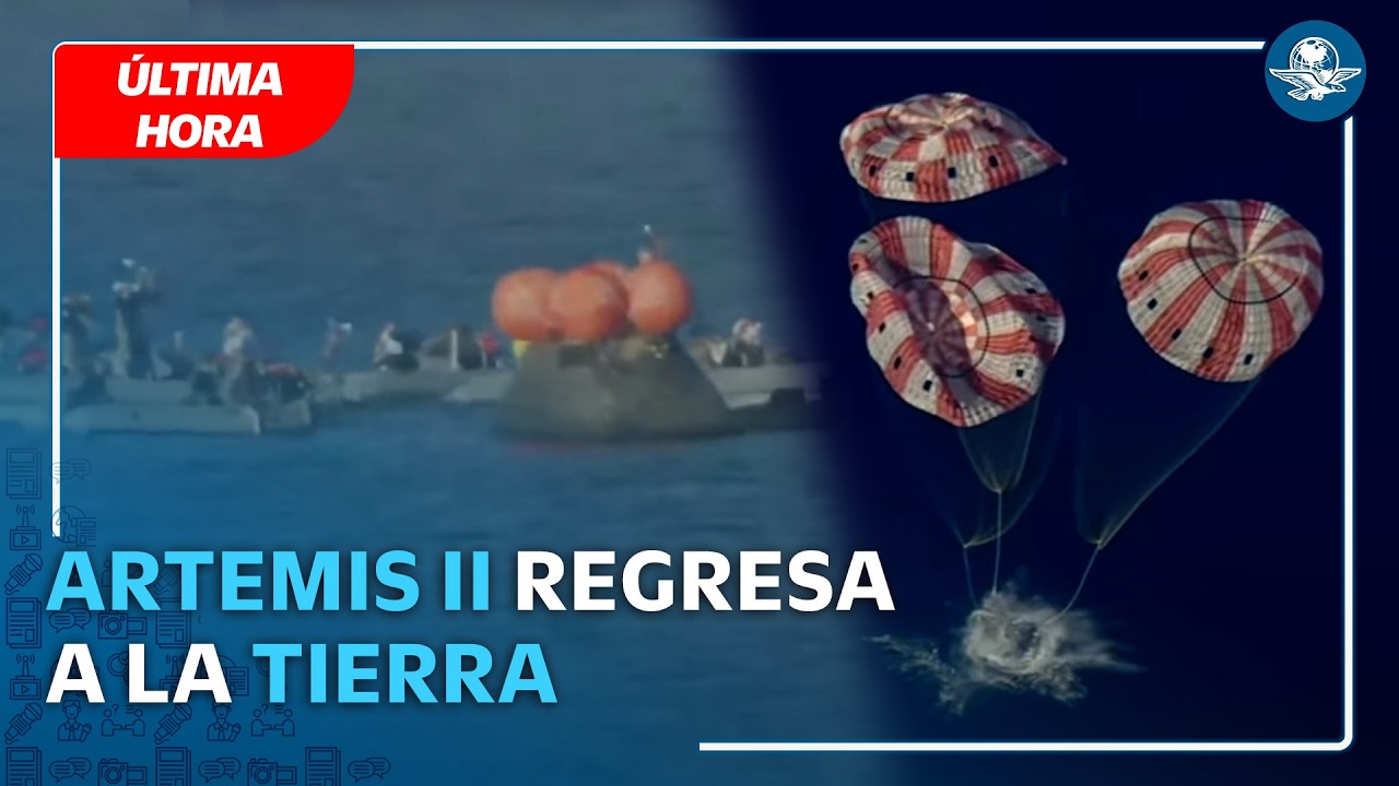 Astronautas de Artemis II amerizan exitosamente tras misión lunar de diez días