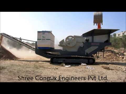 Track Mounted Mobile Jaw Crushing Plant