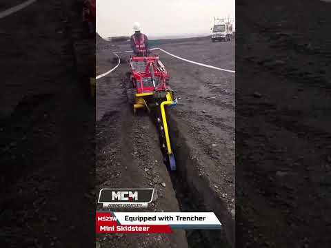Trenching with the MCM MS23W Mini Skidsteer
