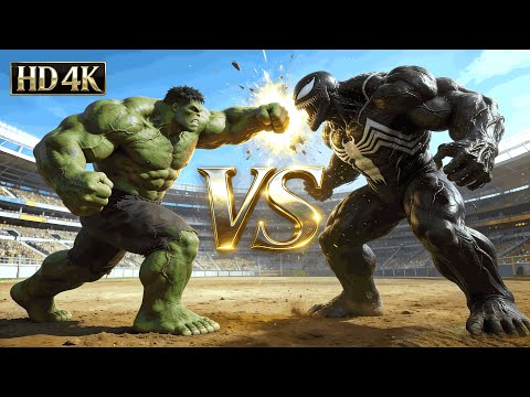HULK vs VENOM 🏟️ ULTIMATE SHOWDOWN | FULL EPIC FIGHT (4K) |