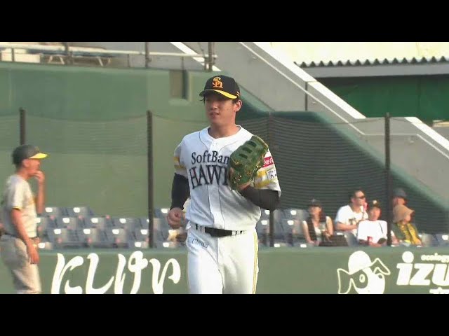 【ファーム】ホークス・木村光 6回無四球無失点の素晴らしいピッチングを見せマウンドを降りる!!  2023年7月5日 福岡ソフトバンクホークス 対 阪神タイガース