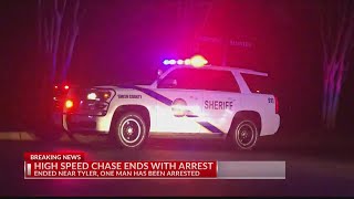 Man arrested after leading Smith County deputies on high-speed chase