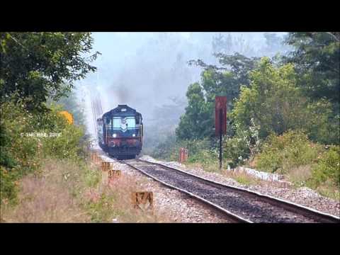 TERRIFIC ALCo Chugging Smoking Blasting : Indian Railways (American Locomotive)