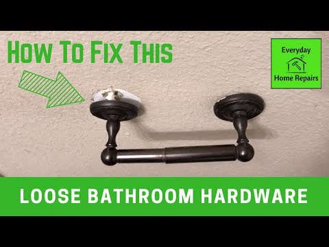 image-How do you hang a towel rack without drilling?