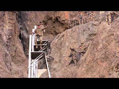 U.S.  Soldiers Tackle French Commando Course