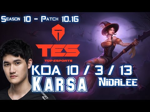 TES Karsa NIDALEE vs KARTHUS Jungle - Patch 10.16 KR Ranked