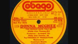 Donna McGhee - You Should Have Told Me