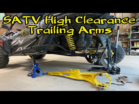 Super ATV High Clearance Trailing Arms Installation on a 64'' Can Am Maverick X3 XDS