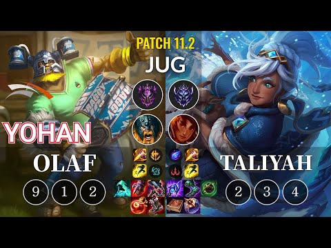 HLE yoHan Olaf vs Taliyah Jungle - KR Patch 11.2