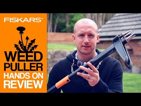 REMOVE WEEDS QUICKLY & EASILY: Fiskars Xact Weed Puller - Hands-On Review | Gardening | Weed Removal