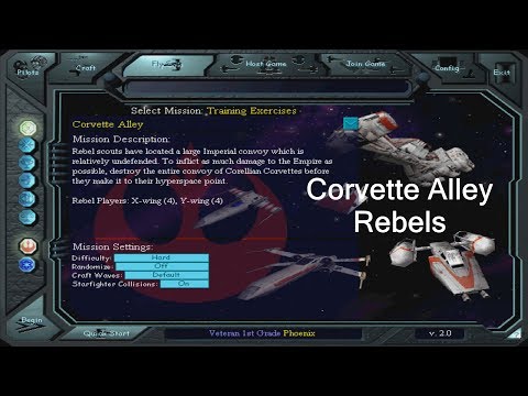 X-wing vs. TIE Fighter - Corvette Alley - Rebels