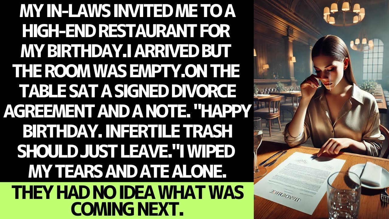 My in-laws invited me to a birthday dinner… but what I found at the table changed everything.