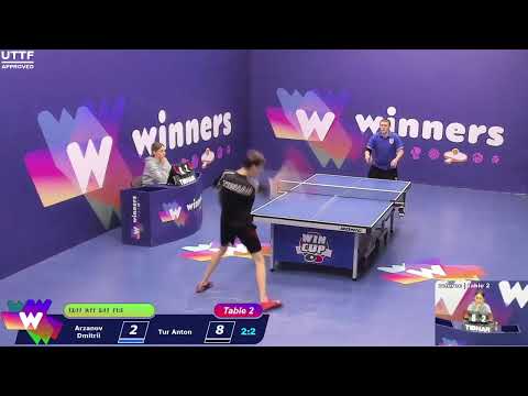 WINners CUP table 2  23.01 Arzanov Dmitrii - Tur Anton  15:30