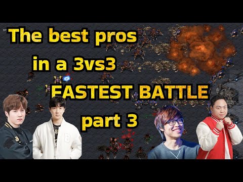 Part Three! GOD TIER 3VS3! Bisu + Gensay + Jaedong vs Brain + Shuttle + Soulkey!