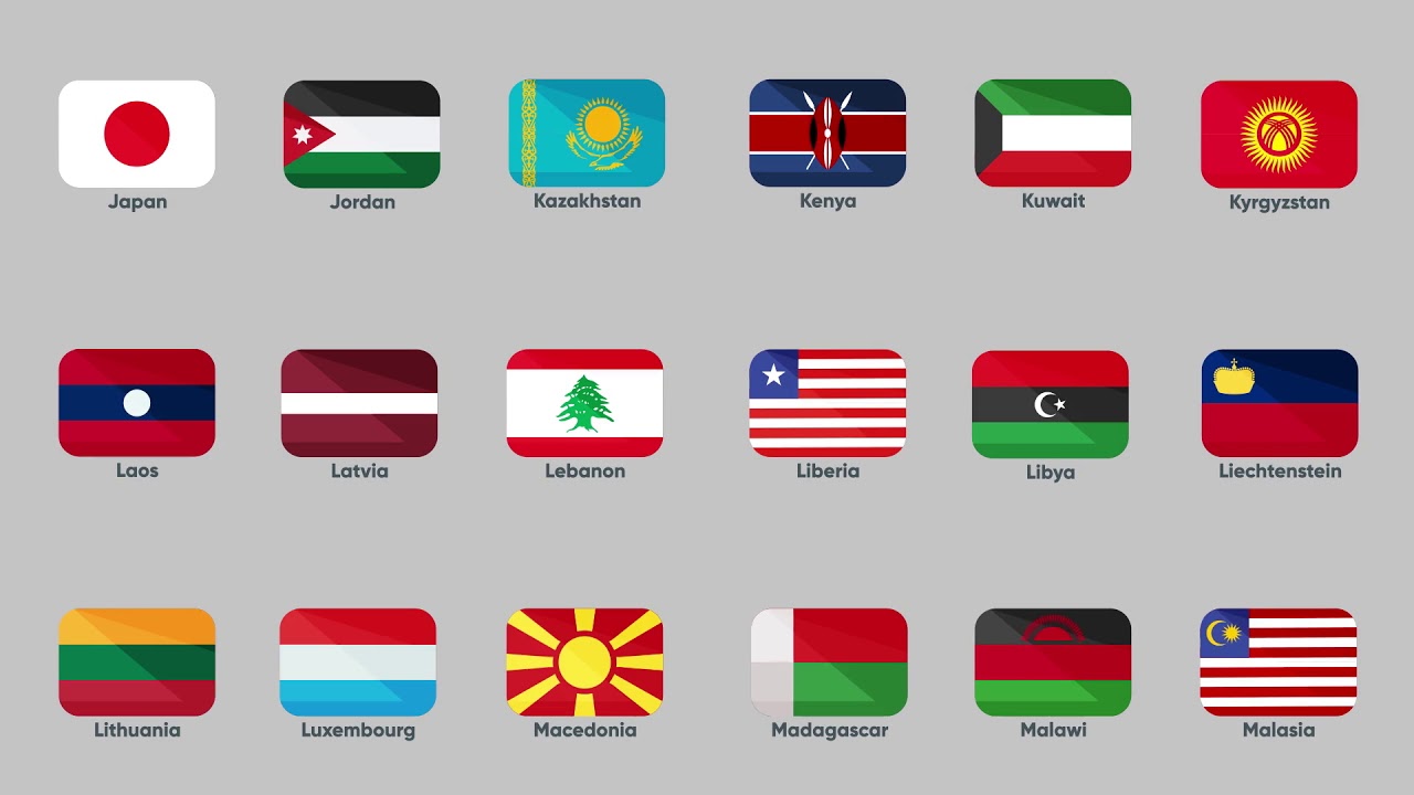 165 Animated Flag Icons - After Effects Template