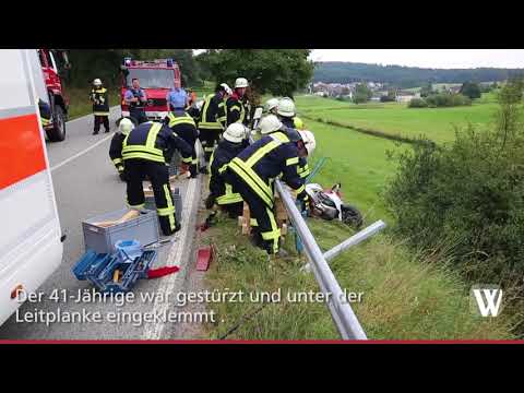 Motorradunfall bei Taunusstein: Fahrer schwer verletzt