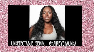 Brazilian hair sewin tutorial