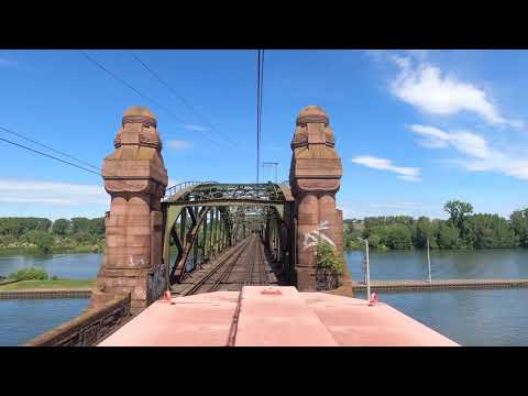 4K Führerstandsmitfahrt BR 261 Mainz Bischofsheim - Neuwied ( Cabview )
