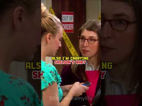 Amy is pregnant | Penny is a gossip machine | Leonard freaks out - Big Bang Theory  #shorts