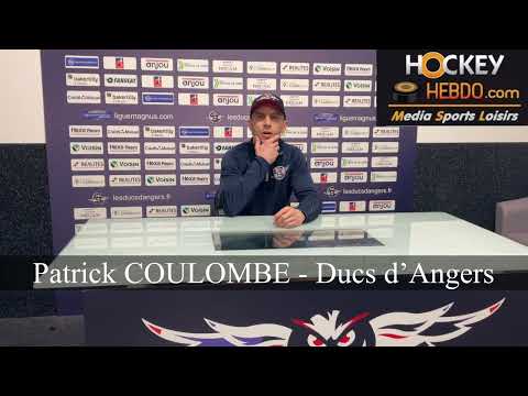 FRA - Hockey ITW Patrick Coulombe Défenseur Angers 12/03/22 LM 1/4 Finale M2 S21-22 Angers Chamonix