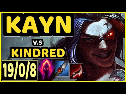 BABIP (KAYN) vs KINDRED - 19/0/8 KDA JUNGLE GAMEPLAY - OC Ranked DIAMOND