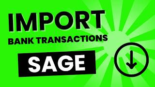 How to Import Bank Transactions on Sage Accounting