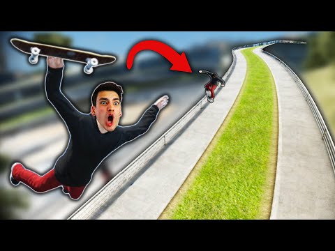 GRINDING A 500 FOOT LONG RAIL?! (Skate 3)