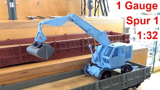 Modellbahn-Zubehör 1:32 von Hofmanns Modellbau – Mobilbagger T 174 ... – Interview @ Spur1-Tage 2025