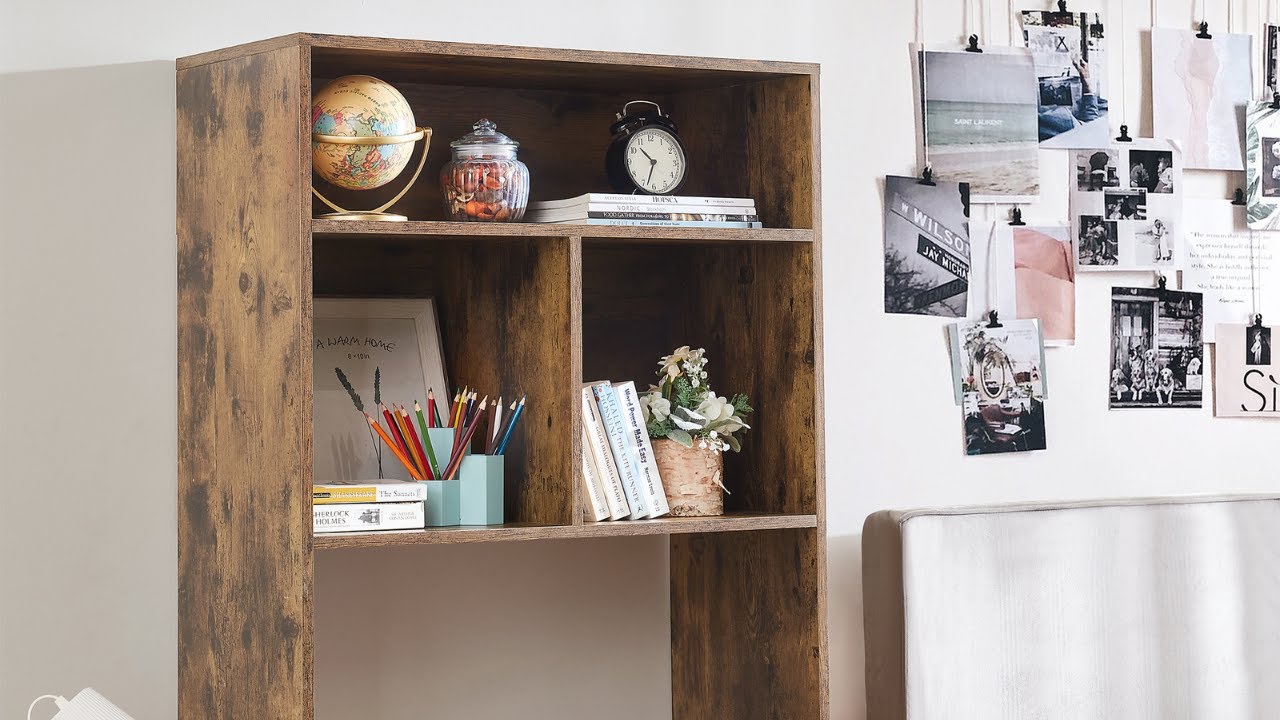 Yak About It® Extra Depth Cube Dorm Desk Bookshelf - Firewood