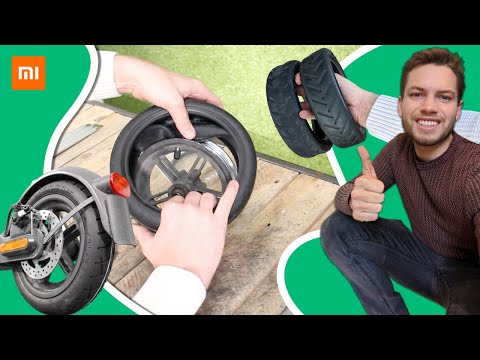 Xiaomi Tutorial - How to change a rear wheel by hand! Tire and tube: M365 Pro - Mi 3 🛴💚