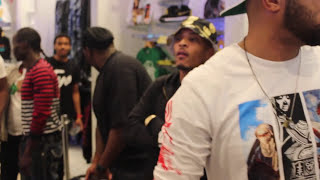 Lil Durk’s OTF Clashes With King Louie’s Mubu At T.I.’s Meet & Greet at The Shop 147