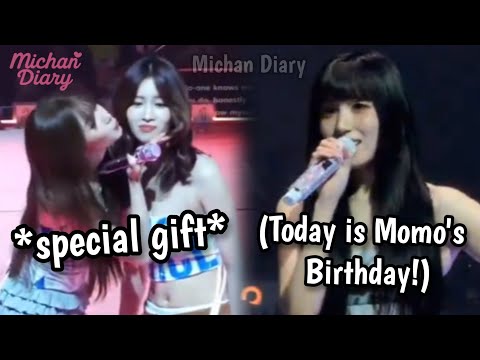 mina changed her intro part *specially* for momo's birthday at the melbourne concert
