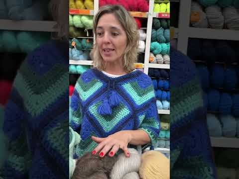 CONOCÉ NUESTROS COMBOS DE MOHAIR 🧡 Paletas soñadas para tejer 🧶 Poncho Isabella 🧡