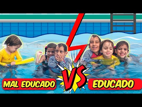 Criança Educada VS Mal Educada na piscina- (FT Mc Divertida e Jéssica Sousa)