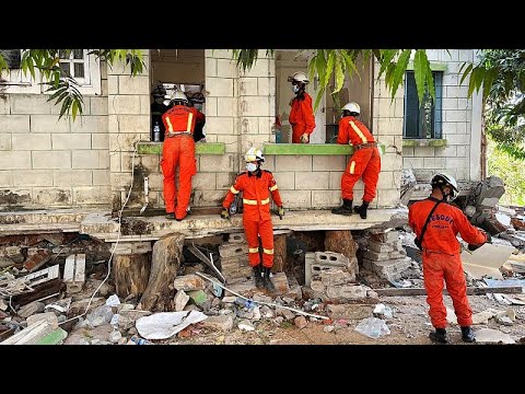 Video Thumbnail: Survivor rescued after 125 hours beneath rubble in Myanmar earthquake