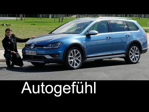 VW Volkswagen Golf Alltrack FULL REVIEW test driven SportWagen crossover Variant Kombi new neu