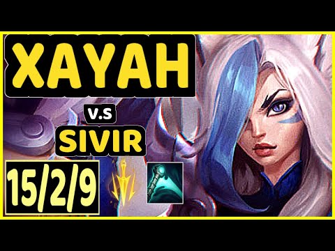 WOOLITE (XAYAH) vs SIVIR - PENTAKILL 15/2/9 KDA BOTTOM ADC CHALLENGER GAMEPLAY - EUW