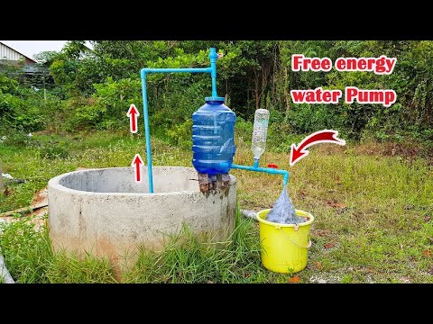 Amazing idea To Make Auto pump from deep well, Pressure pump from deep well.#freeenergy#diy#pvc.