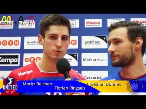 24.2.2016 United Volleys-TV Rottenburg. Moritz Reichert/Florian Ringseis/Christian Dünnes