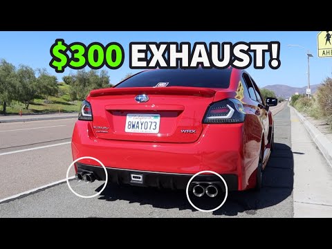 Subaru WRX/STI CHEAP $300 Exhaust! (Backfires/Pops)