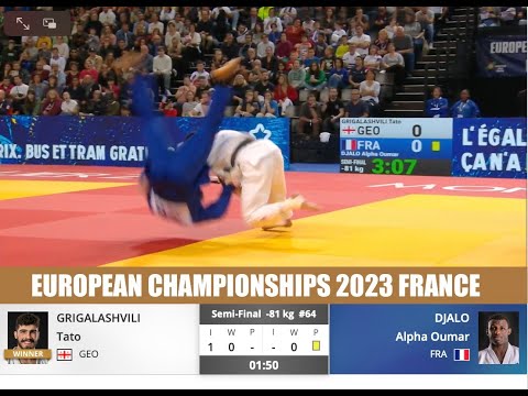 GRIGALASHVILI TATO (GEO) v DJALO ALPHA OUMAR (FRA) [ EUROPEAN CHAMPIONSHIPS 2023 FRANCE ]