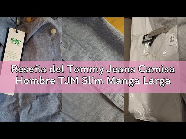 Vídeo relacionado con Tommy Jeans Camiseta de manga corta TJM Original Slim Fit, Blanco (Classic White), M