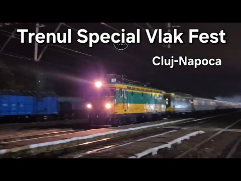 Trenul Vlak Fest surprins în Cluj-Napoca | Capturi Feroviare Speciale 27 oct 2025