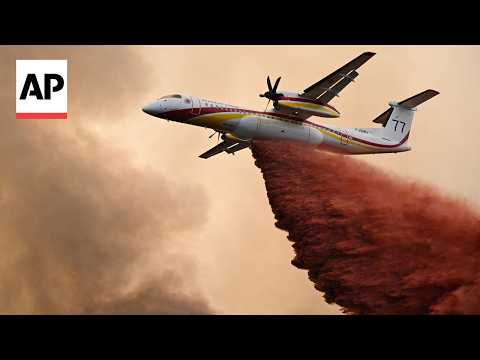 Video Thumbnail: Scene in France as country battles historic wildfires