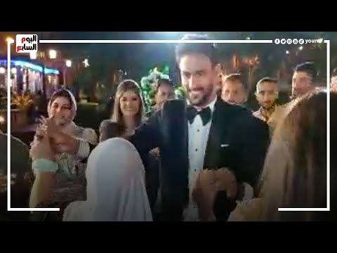 أحمد علاء مدافع الطلائع الحالي والأهلي السابق يرقص مع عروسته