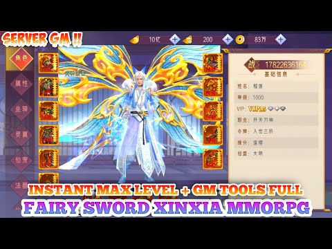 Fairy Sword Xinxia MMO Server GM - Max Level, Full Gm Tools & Gm Code